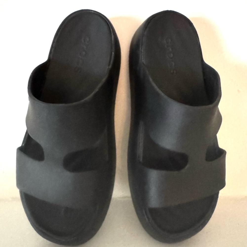 Croc Getaway Platform H-Strap Sandals Size 6 - Picture 2 of 5